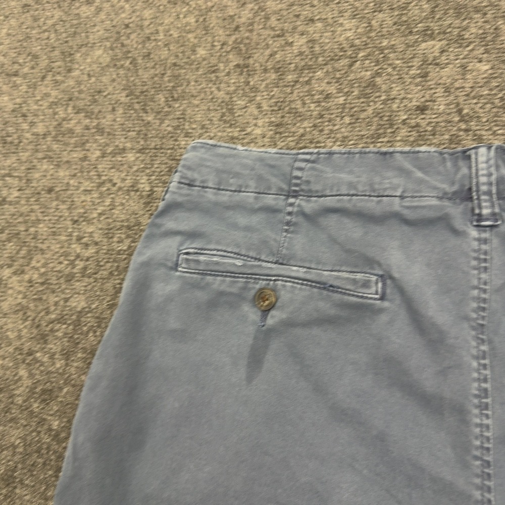 American Eagle Shorts Mens 32 Blue Cotton Flex Chino Flat Front Casual Summer - Picture 8 of 9